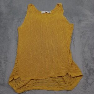Sparrow Tank Womens Yellow Knit Lightweight Anthropologie